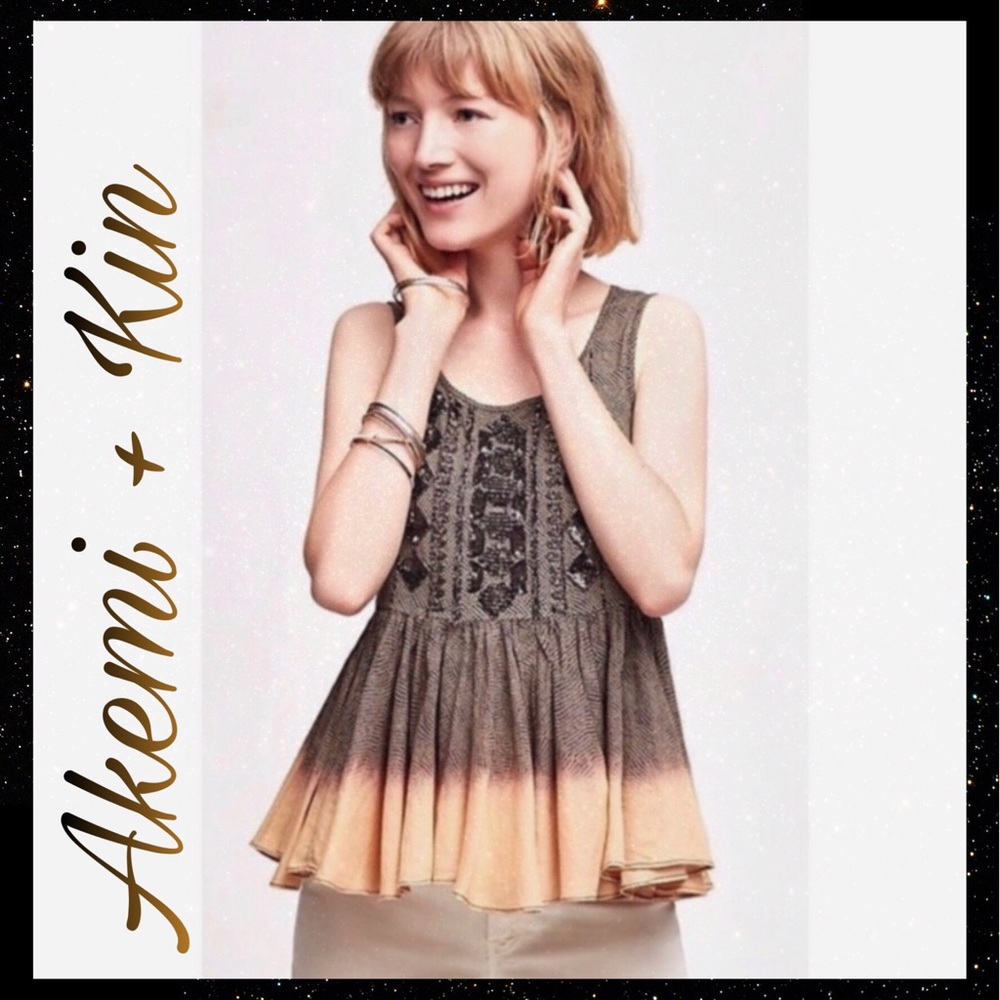 Anthro Akemi + Kin Suva Swing Peplum Size XS